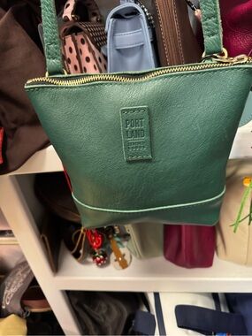 Portland Leather Emerald Green Crossbody Bag